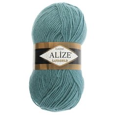 Пряжа ALIZE "Lanagold", 51% акрил, 49% шерсть, 240 м*100 г, 386 лазурная
