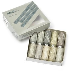 Набор швейных ниток "Ideal", №40, цвет: серый, 366 м, 10 шт