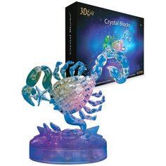 Головоломка 3D "Новые кристальные пазлы" - "Зодиак Скорпион", серия "Вундеркинд", светящаяся Город Игр