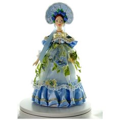 Кукла коллекционная Потешного промысла Пушкинская дама в летнем капоре и платье. Потешный промысел