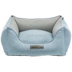 Лежак с бортиком для собак Trixie Lona, размер 80х60см., голубой серый