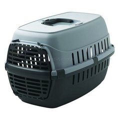 Переноска для собак и кошек Moderna Roadrunner Plastic door, размер 1, размер 48.5x32.3x30.1см., серый