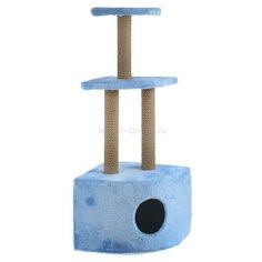 Домик-когтеточка для кошек Зоомарк, размер 35х35х112см.