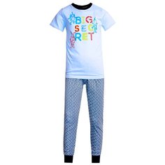 Пижама N.O.A. размер 140 (40), голубой NOA