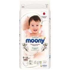 MOONY Natural подгузники, L (9-14 кг), 38 шт. NEW