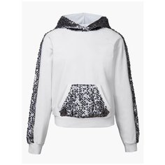 Худи Nota Bene размер 164, белый/серебряный