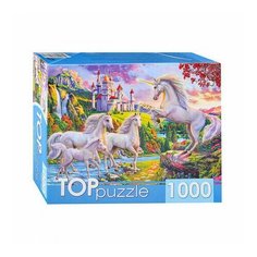 TOPpuzzle. Пазлы 1000 элементов. Сказочный мир единорогов Проф Пресс