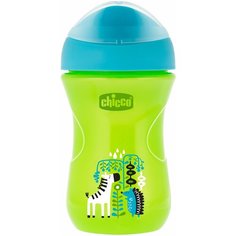 Поильник Chicco Easy Cup, 266 мл зеленый/голубой