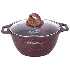 Кастрюля Kukmara Granit ultra, 2 л, granit red