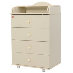 Пеленальный комод Топотушки Фортуна 600/4 ЛДСП слоновая кость