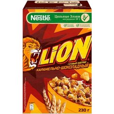 Готовый завтрак Lion карамельно-шоколадный, коробка, 230 г