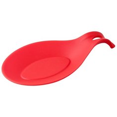 Силиконовая подставка под ложку, красный, 19,5x9,5 см, Kitchen Angel KA-STND2-16