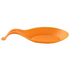 Силиконовая подставка под ложку, оранжевый, 19,5x9,5 см, Kitchen Angel KA-STND2-19