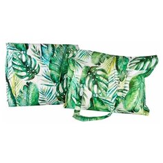 Пляжное Покрывало стеганое Сирень "Природа тропиков", 145*200 см