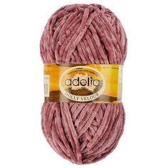 Пряжа Adelia Dolly Velour, 100% микрополиэстер, 5*100 г, 93 м+-6 м, №05, античная роза