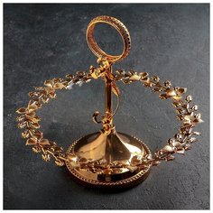 Этажерка 1 ярус "Венок" 33х20 см 4461327 Сима ленд