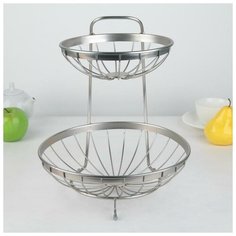 Ваза для фруктов "Стиль" 20х9,5х33 см 4590164 Сима ленд