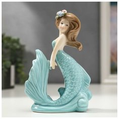 Сувенир керамика "Русалочка" 15,5х10,7х4,7 см 5240725 Сима ленд