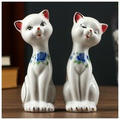 Сувенир керамика "Киски" (набор 2 шт) 13х4 см 254566 Сима ленд