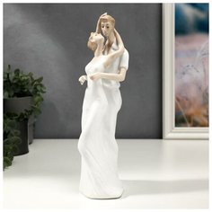 Сувенир керамика "Целующаяся пара" цветной 27х9х10,5 см 4811136 Сима ленд