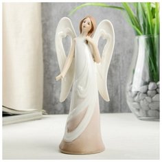 Сувенир керамика "Ангел-девушка в платье с лентами" 14,4х5,1х6,4 см 4059444 Сима ленд