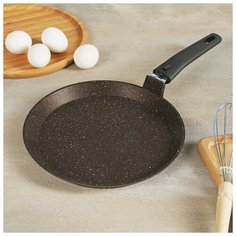 Сковорода блинная 24 см кофейный мрамор 4942178 Kukmara