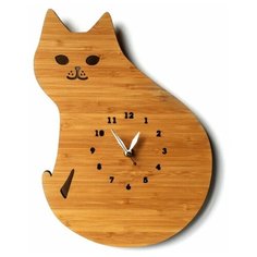 Настенные часы с оригинальным дизайном в форме кошке, Blonder Home CLOCK-09