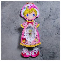 Часы настенные, серия: Детские, "Девочка в панамке" 16х42 см 837745 Сима ленд