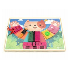 Головоломка-шнуровка Мишкины застежки 40х30 см, кор. Наша Игрушка