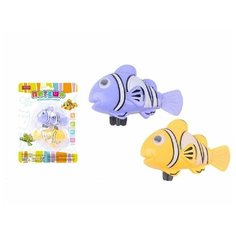 Игрушка заводная для ванной Junfa "Рыбки "Потеша" 2шт (фиолетовая и желтая)