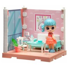 Игровой набор ABtoys Модульный домик (собери сам), 1 секция. Мини-кукла в гостинной, в наборе с аксессуарами