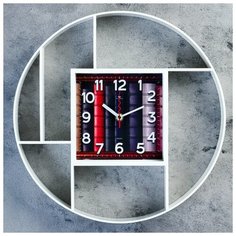 Часы настенные, серия: Интерьер, "Маганса", белые, 35 см 4551233 Сима ленд