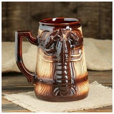 Кружка 1л "Рак" 627514 Керамика ручной работы