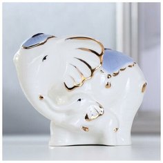 Сувенир керамика "Слон со слонёнком" 8,5х10х7,8 см 5066089 Сима ленд