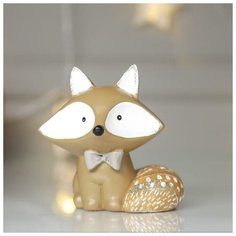 Сувенир полистоун "Лисёнок с бантиком, с узорами на хвосте" 10х6х10 см 4838510 Сима ленд