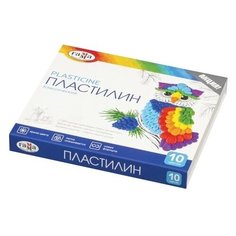 Пластилин ГАММА Классический 10 цветов 200 г со стеком (281032) Gamma
