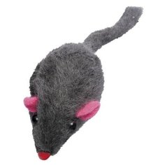 Уют мышь-погремушка ,натуральный кроличий мех 5см (туба-70шт) (иу82/70)