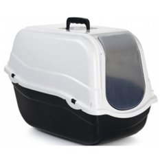 Beeztees 400480 romeo туалет-домик для кошек черно-белый 57*39*41см