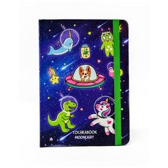 Блокнот Проф-Пресс Точкабук Космические зверята, светящийся в темноте