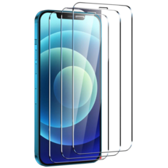 Защитное стекло для Apple iPhone 12 / Apple iPhone 12 Pro полноэкранное олеофобное без рамки ( эпл айфон 12 ) Lume