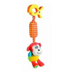 Игрушка мягкая подвесная с погремушкой Canpol арт. 68/009, 0м+, форма: обезьянка