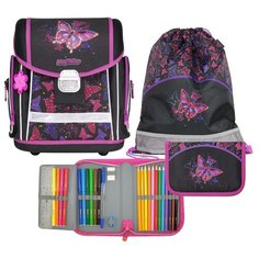 MagTaller Ранец школьный EVO Rainbow Butterfly с наполнением 21915-02