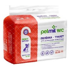 Петмил пеленка впитывающая одноразовая с суперабсорбентом 60*90*30шт Pet Mil