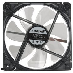 Вентилятор для корпуса LEPA LPCP12N-R черный/прозрачный/красная подсветка 1 шт.