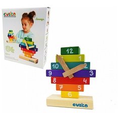 Конструктор Cubika Часы деревянный