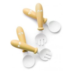 Набор столовых приборов Baby Bjorn нежно-желтый