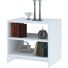 Тумба прикроватная Лофт Белая Nk Mebel