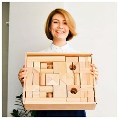 Деревянный конструктор Развитие, 107 деталей Царицынская игрушка