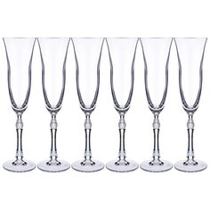 Набор бокалов для шампанского (6шт) parus 190 мл Crystalite (669-270)