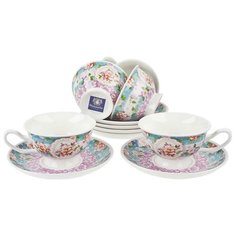 Чайный сервиз Nouvelle Home "Цветочные кружева" (подарочная упаковка), 6 персон, 12 предм.